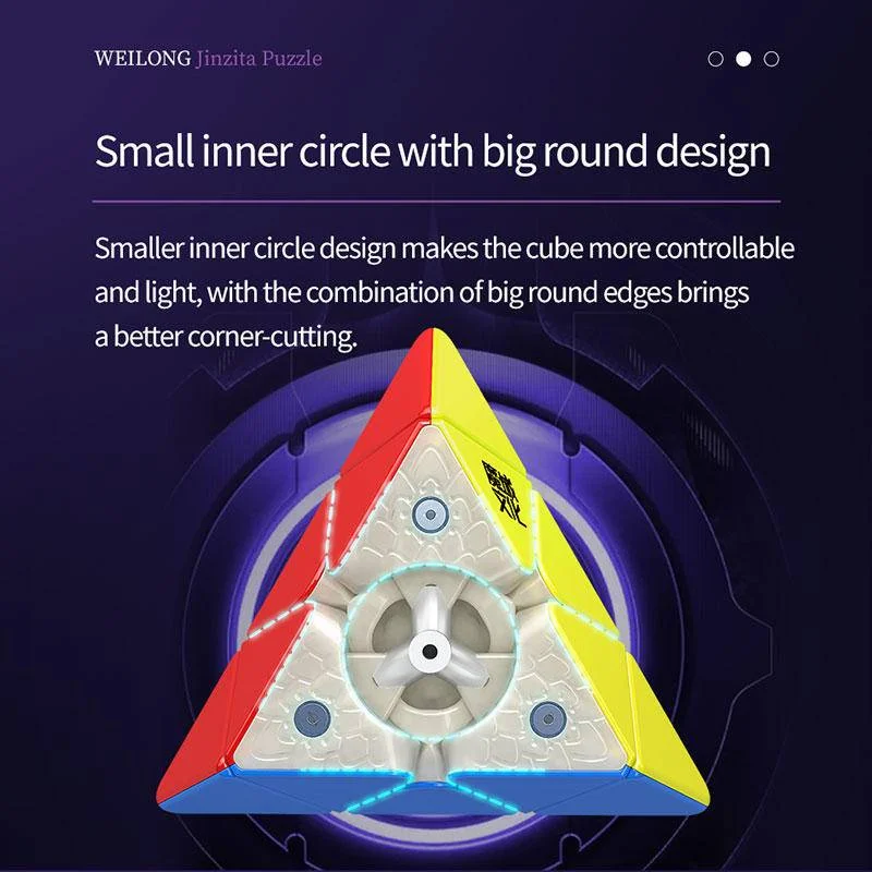 MOYU Weilong Pyraminx Maglev magnetyczna magiczna kostka prędkości profesjonalne Puzzle zabawki Weilong Maglev piramida prezenty dla dzieci