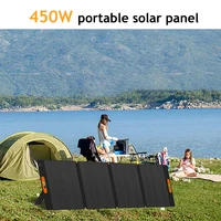 Panneau solaire pliable portable 420W, chargeur de batterie solaire 200W 100W, alimentation de secours d'urgence extérieure pour camping, camping-car, maison 6