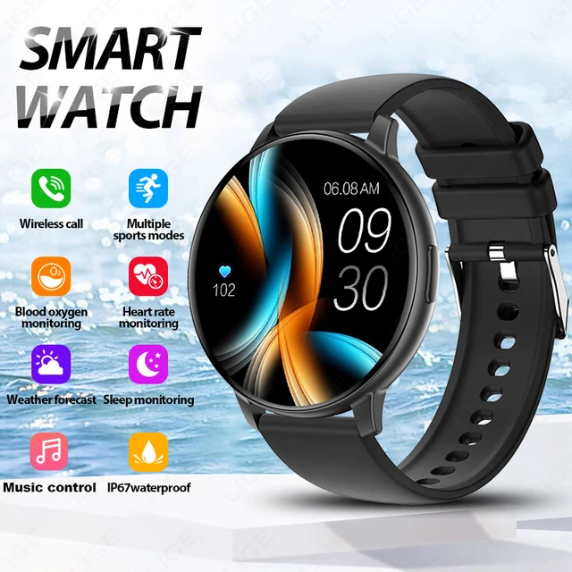 Origineel LUIK Smart Watch Sportmodus Draadloos bellen IP67 Waterdicht Slaapmonitoring Muziekbediening Heren Smartwatch Android IOS