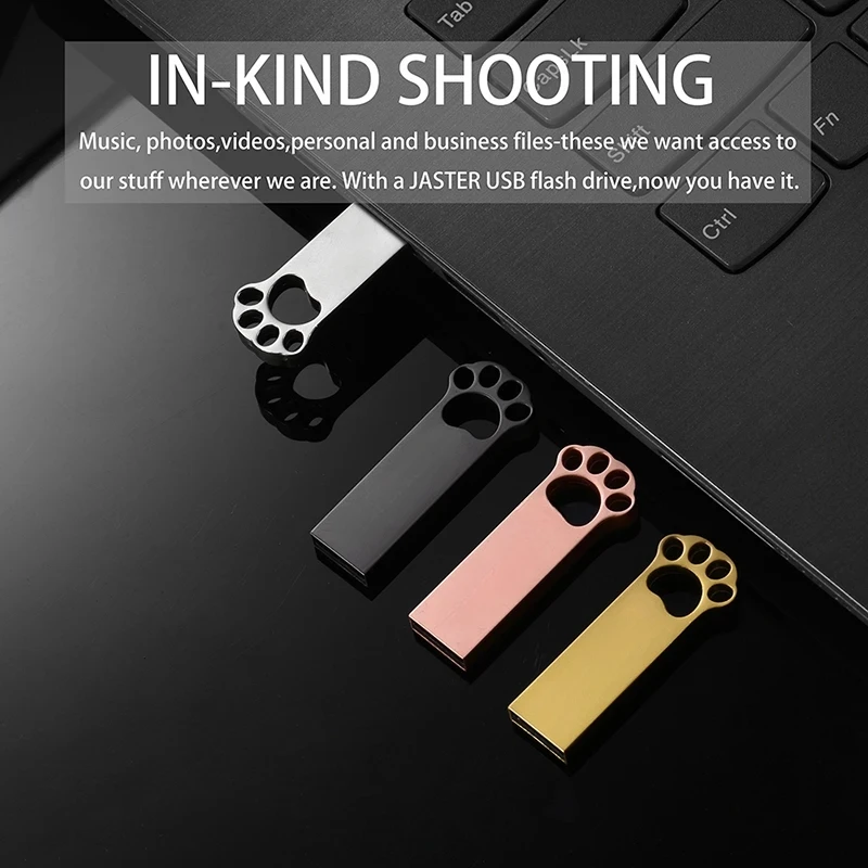 

USB-флеш-накопитель JASTER в виде медвежьего лапки, 2,0 дюйма, 64 ГБ, 32 ГБ, 16 ГБ, 8 ГБ, 4 Гб
