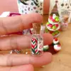 NEW Cute 1/6 Scale Dollhouse Miniature Christmas Gift Mini Cupcake Candy Macaron for Doll House Kitchen Play Toys 3