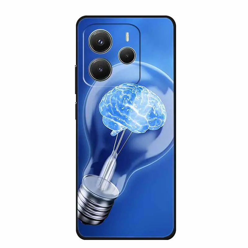 Sleek Black Silicone TPU Soft Phone Case - Protective Shell Back Cover