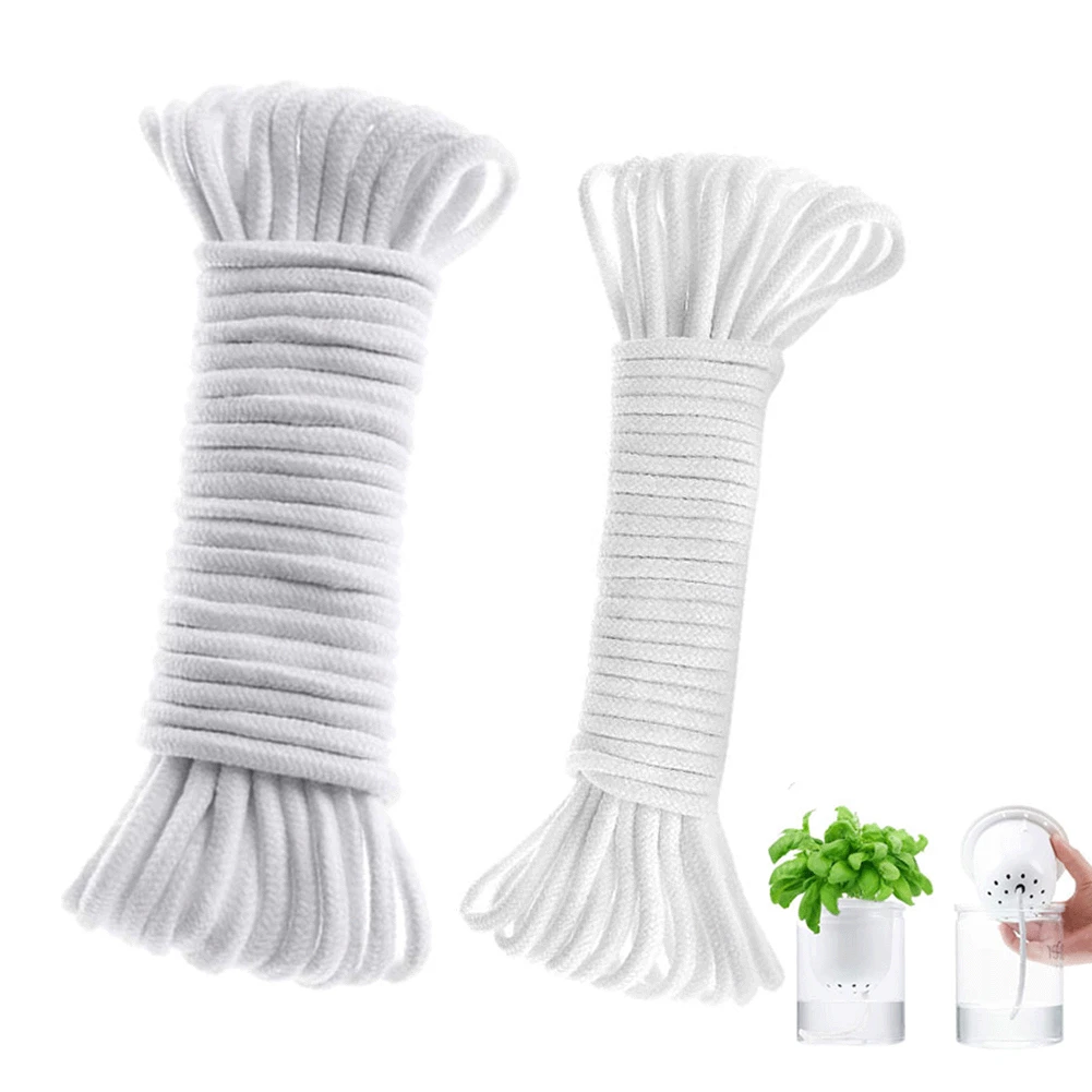 

Self Watering Cotton ROpe Wire Garden Drip Irrigation System Cord Potted Plant Flower Pot Automatic Slow Release 9/18M