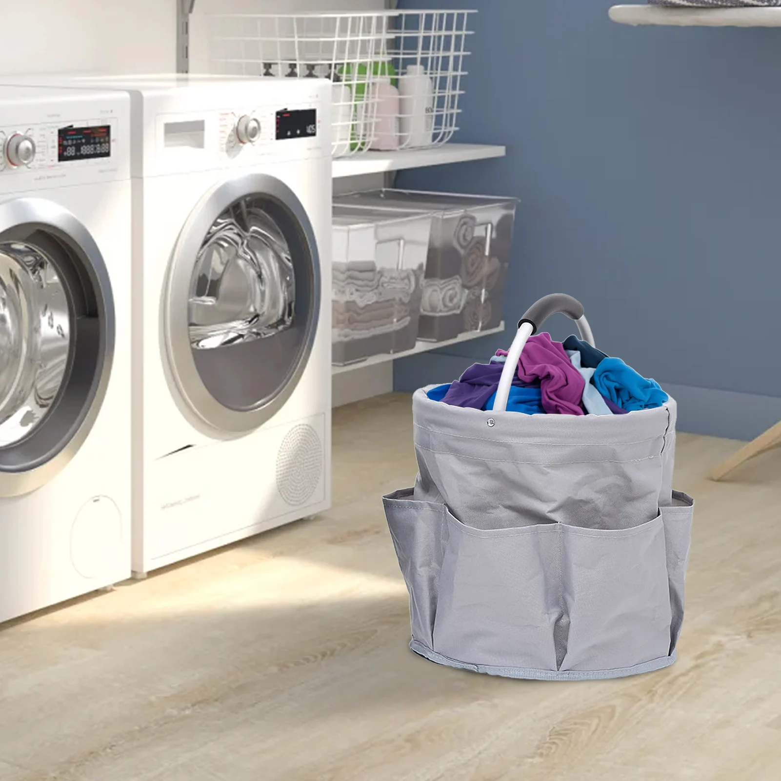 Garden Tool Basket Heavy-Duty Storage Organizer in Water Proof Oxford Housewarming Gifts
