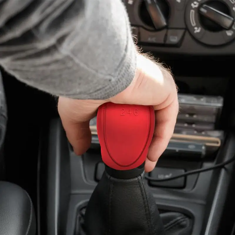 Couvercle De Pommeau De Levier De Vitesse En Silicone | Antidérapant, Résistant à L'Usure | Protection Voiture (Noir, Rouge, Gris, Beige)