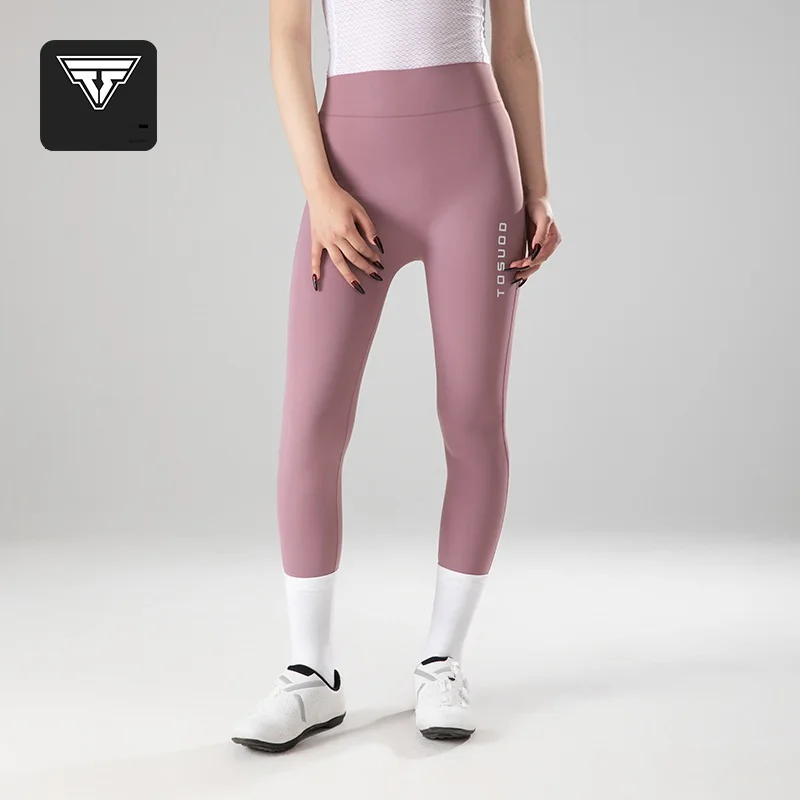 TOSUOD Women's Cycling Long Pants Seamless Butt-Lifting Bike Trousers for Road Mountain Biking Professional Breathable Sports
