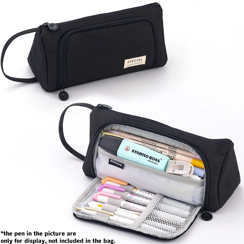 Angoo Oxford Fabric Pen Pencil Case Large Capacity Handbag Multi Slot  Waterproof Storage Bag School F7355 - AliExpress