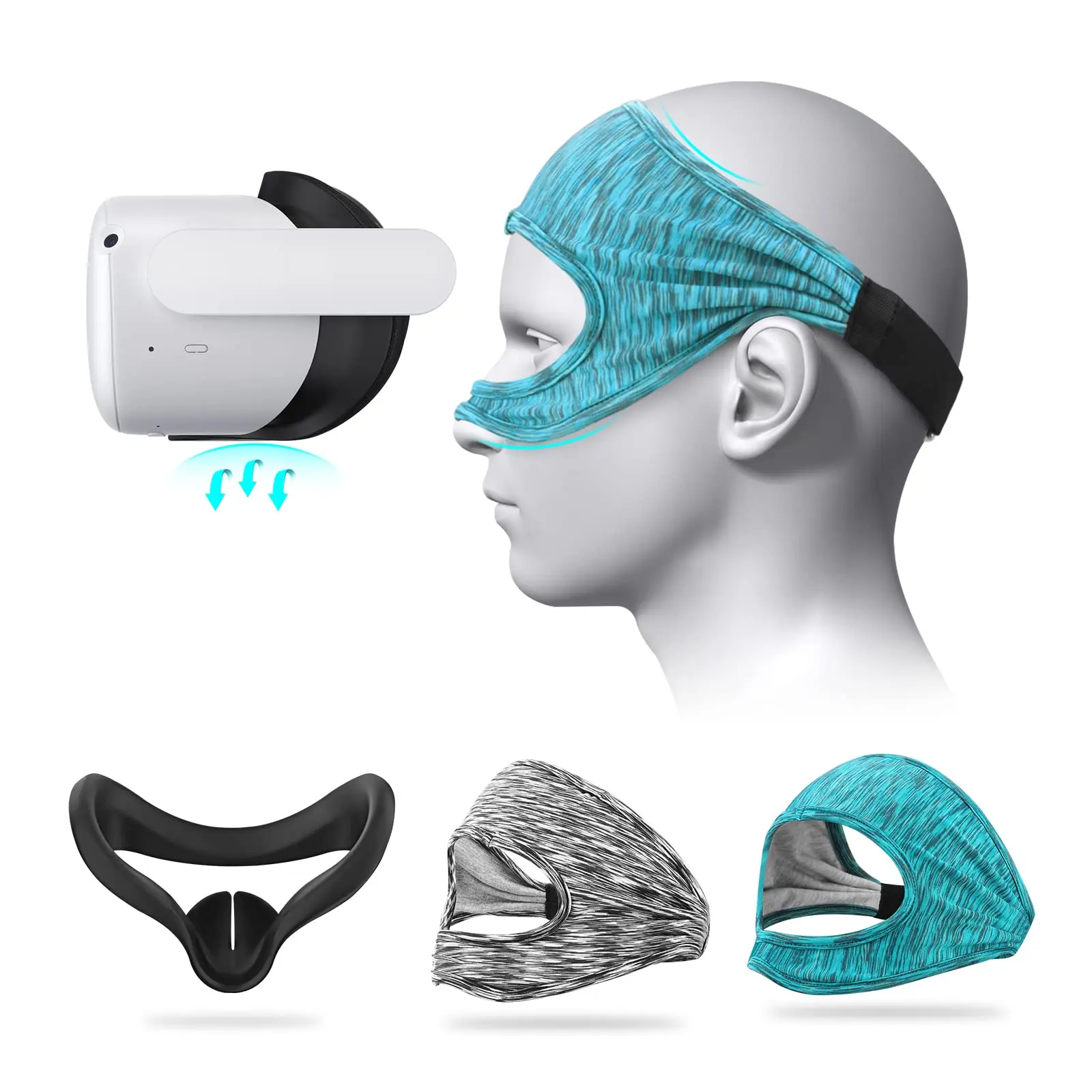 Vr Accessories Quest | Virtual Reality Accessories | Oculus Quest 2 Eye Mask Pc Vr - Aliexpress