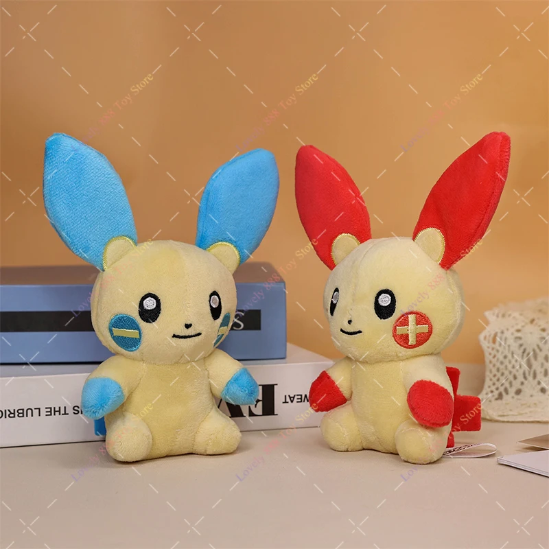Pokemon Plush Toys Scizor Nidoran Wooper Kangaskhan Minun Plusle Soft Stuffed Peluche Dolls Funny Birthday Gifts
