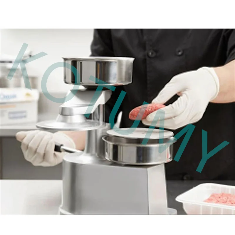 Stainless Steel 100/130/150cm Burger Press with 500 Sheets of Oil Absorbing Paper Manual Hamburger Patty Maker Kitchen Tool