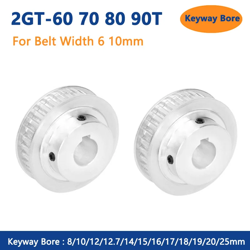 Sourcingmap Aluminum XL 12 Teeth 6mm Bore Timing Belt Pulley Flange Synchronous Wheel For 10mm Belt - View #6