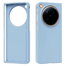 Luxury Silicone Case with Inner Fur Lining - Solid Color Anti - Drop Folding Cover - OPPO Find N6 (Light Blue)