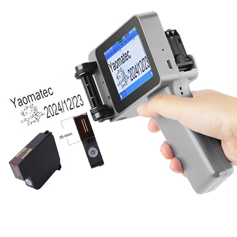 X1760 25.4MM TIJ Expiry Date Marking machine date coding machine printing gun Portable Handheld Thermal Inkjet Printer