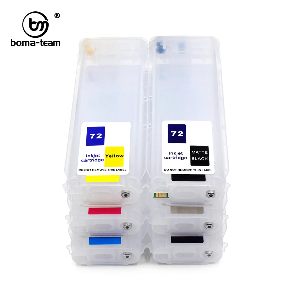 특수 ARC 칩 포함 빈 리필 잉크 카트리지, HP Designjet T1708 1708 T1700 1700 HP72 잉크젯 플로터용, HP72 280ML