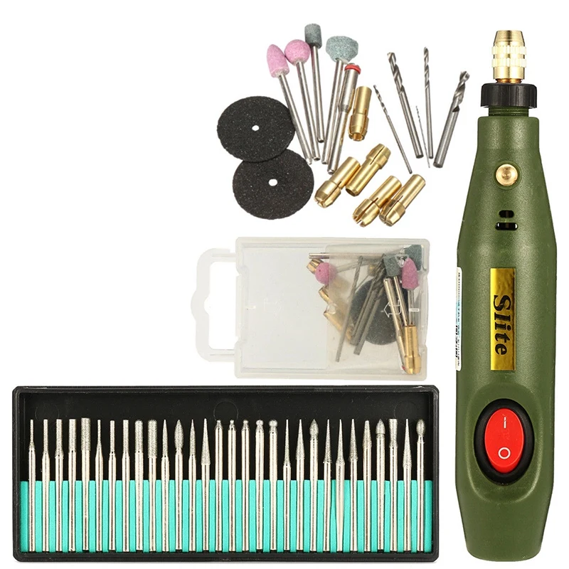 

New Portable Mini Electric Wood Carving Tool Set + 30Pcs Diamond Wood Carving