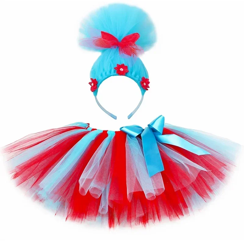 thumbnail image 1 of Disfraces de Cosa 1 y Cosa 2, tutús para niñas, color rojo, azul cielo, esponjosos, conjunto de faldas de tul en capas para cumpleaños de bebés y niñas pequeñas, 1 of 5