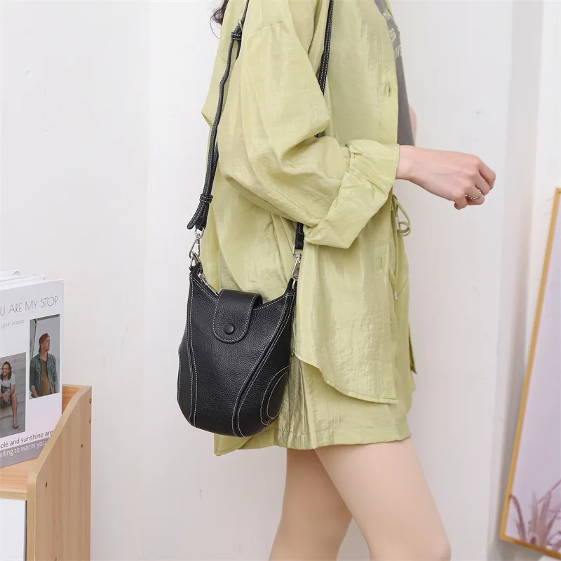 New Fashion Leather Baseball Crossbody Bags Casual Girls Small Shoulder Bag Summer Simple Women Purse
