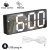 LED Digital Alarm Clock Watch Table Electronic Desktop Clocks USB Wake Up FM Radio Time Projector Snooze Function 2 Alarm 8