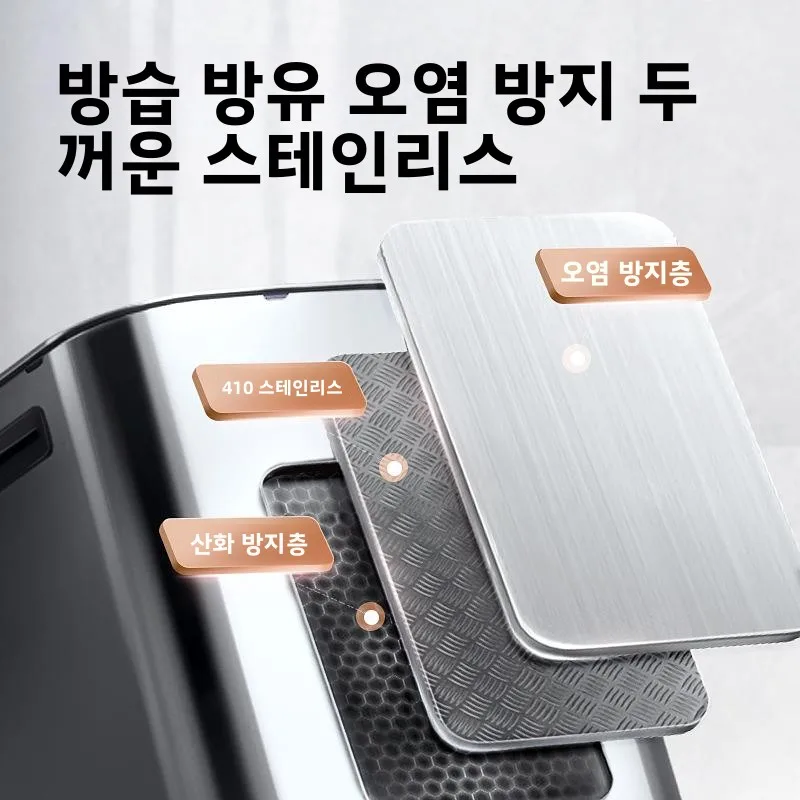 특대형 60L 스테인리스 스틸 휴지통 페달식 가정용 거실 침실 욕실 대용량 고급 화이트
