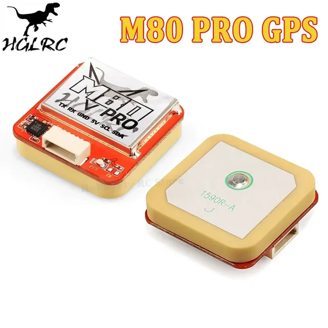 HGLRC M80 PRO GPS QMC5883 Compass | Supports GLONASS/GLILEO/QZSS/SBAS/BDS | 5V Power for FPV RC Racing Drone 3