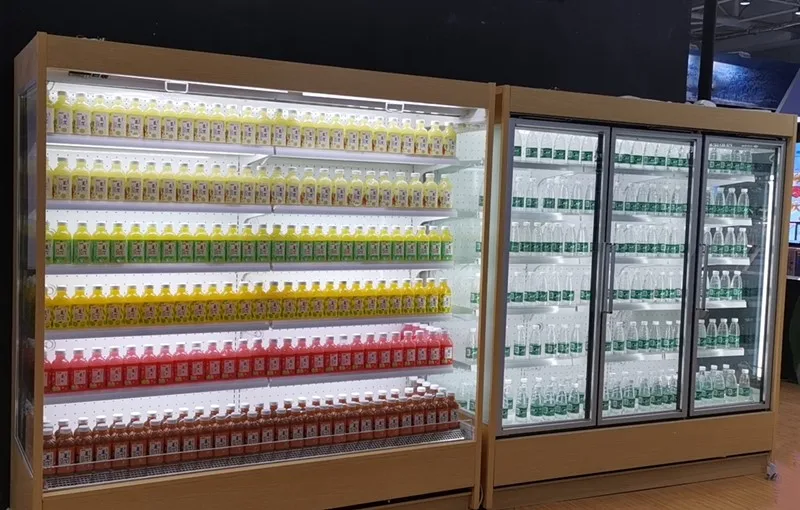 Supermarket Refrigeration Display Fridge Open Chiller Fruit Refrigerator Drink Soft Drinking Fridge With Customized Design - Image 2