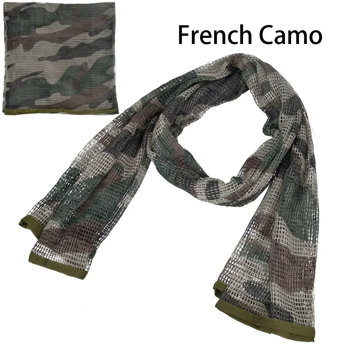 Camouflage Mesh Outdoor Scarf and Head Wrap