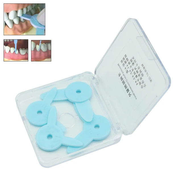 4Pcs/set Dental Interproximal Reduction Gauge Reciprocating IPR System Orthodontic Treatment Gap Measuring Ruler Dentist Supply