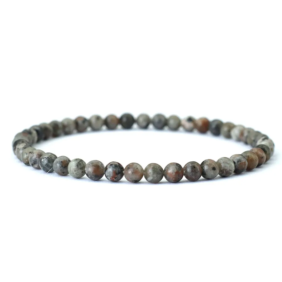 Einfache 4/6/8/10/12mm Edelstein Stretch Perlen Armband Unisex Natürliche Feuer Stein Schmuck Freizeit Pulseira Zubehör Joias Geschenke – Detail 9