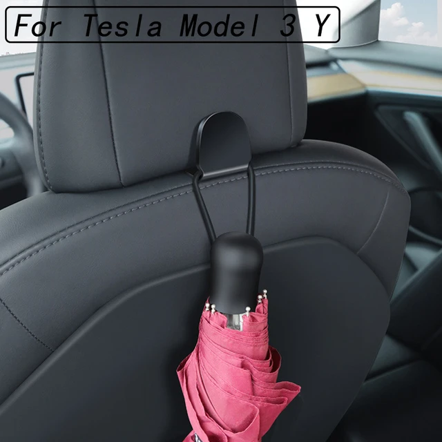 For Tesla Model 3/Y/X/S 2pcs Car Seat Hook Storage Portable Interior Auto  Accessories Model3 Hanging Hook Storage - AliExpress