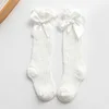 1 Pairs For Baby Girls Socks Summer Kids Knee High Long Sock Children Bow Tie Out Cotton Mesh Socks Infant Thin Soft Solid Socks 6