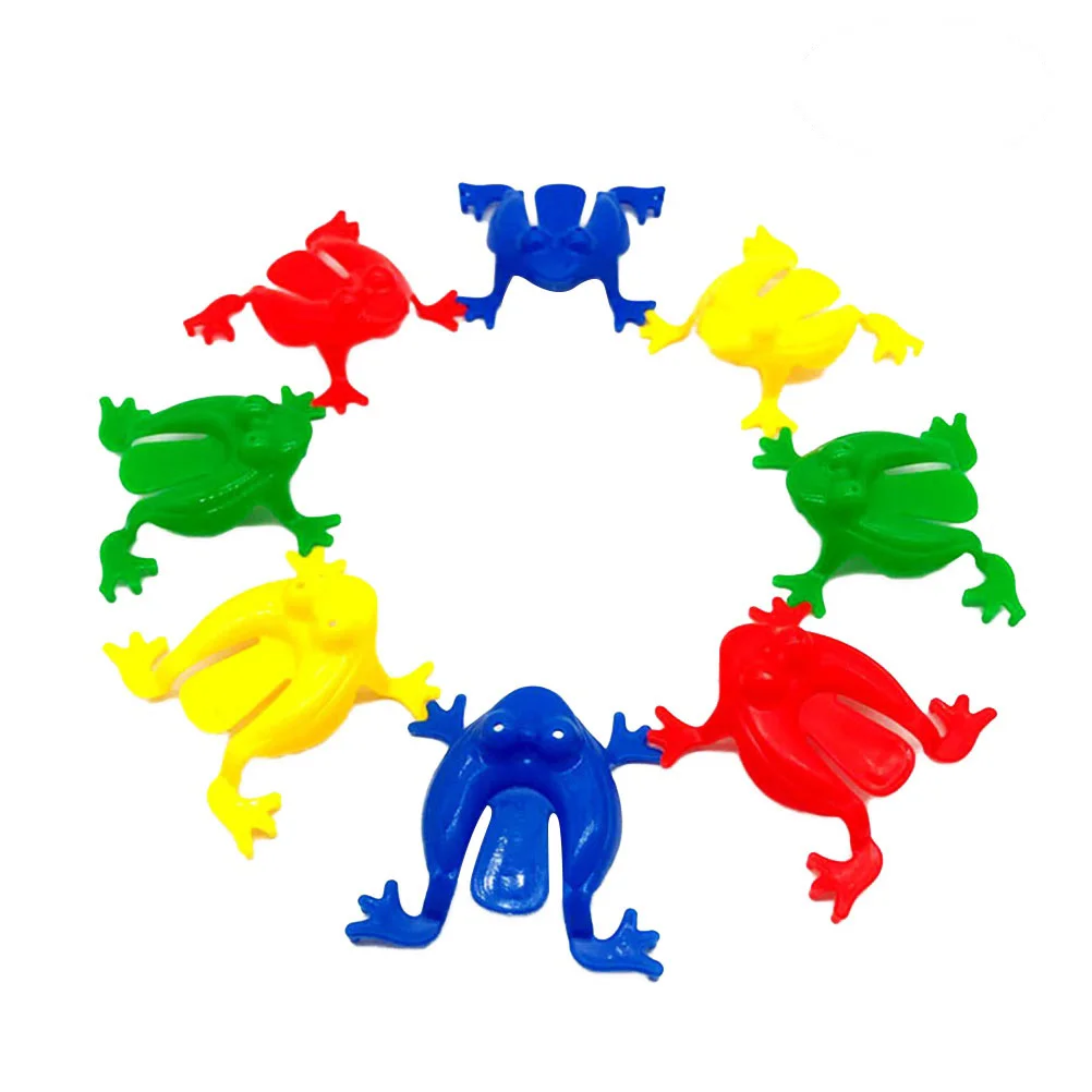 

12Pcs Plastic Jumping Leap Toy for Kids For Kids Playing Parties Gifts Party Favors Birthday (Random)