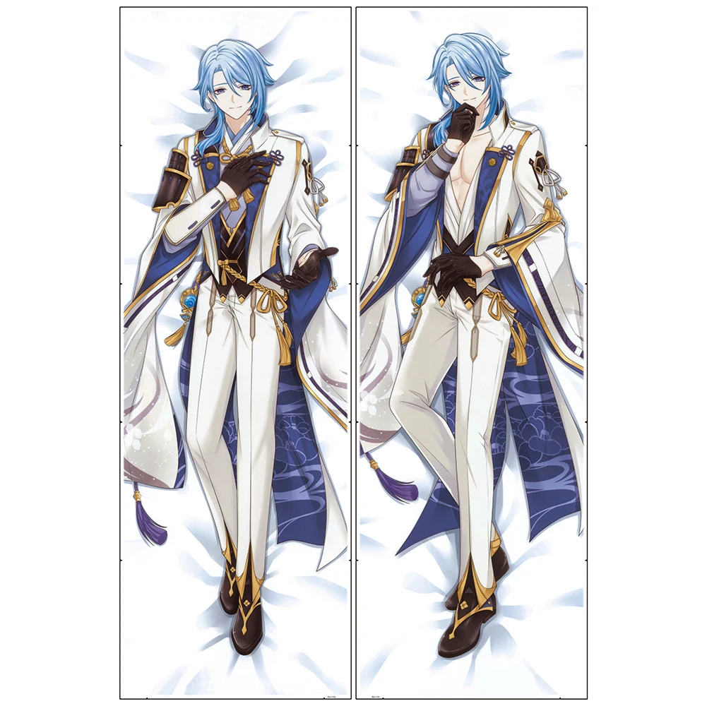 

Genshin Impact Kamisato Ayato Dakimakura Double Side Print Pillow Case Anime Cosplay Accessories Custom Soft Throw Pillowcase