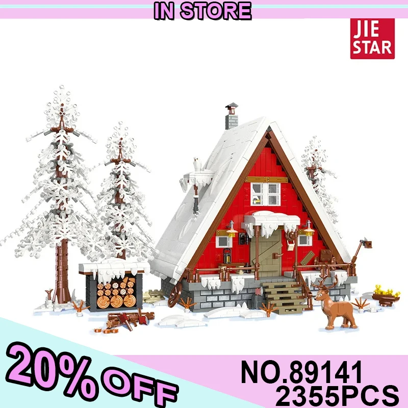 Jiestar Toys Christmas Cottage Modello 89141 Winter Village Assembly Educational Moc Building Blocks Mattoni Bambini Amici Regali