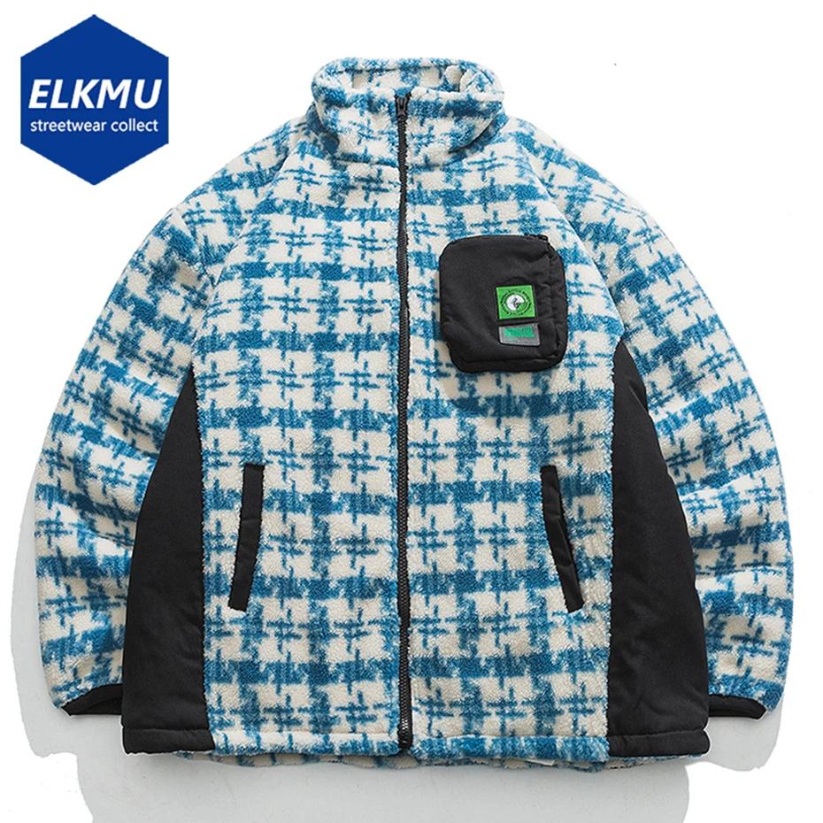 

Winter Jackets for Men Lambswool Coats Padded Parkas Oversized Harajuku Streetwear Hip Hop Jackets Outwear