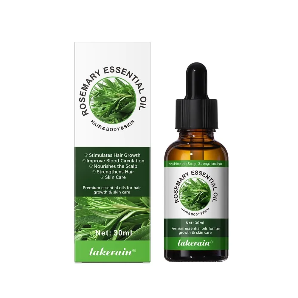 Rosemary Essential Oil Hair Growth Hair Loss Regrowth Strengthens Moisturizing Nourishes Scalp Improve Circulation Care