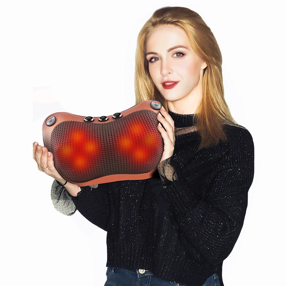 Electric Massage Pillow for Head Shoulder Back Heating ,Kneading