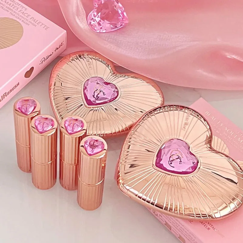 Charlotte Tilbury Pillow Talk Love Effect Lipstick & Soulmates Palette Beautifying Cushion Foundation Collection