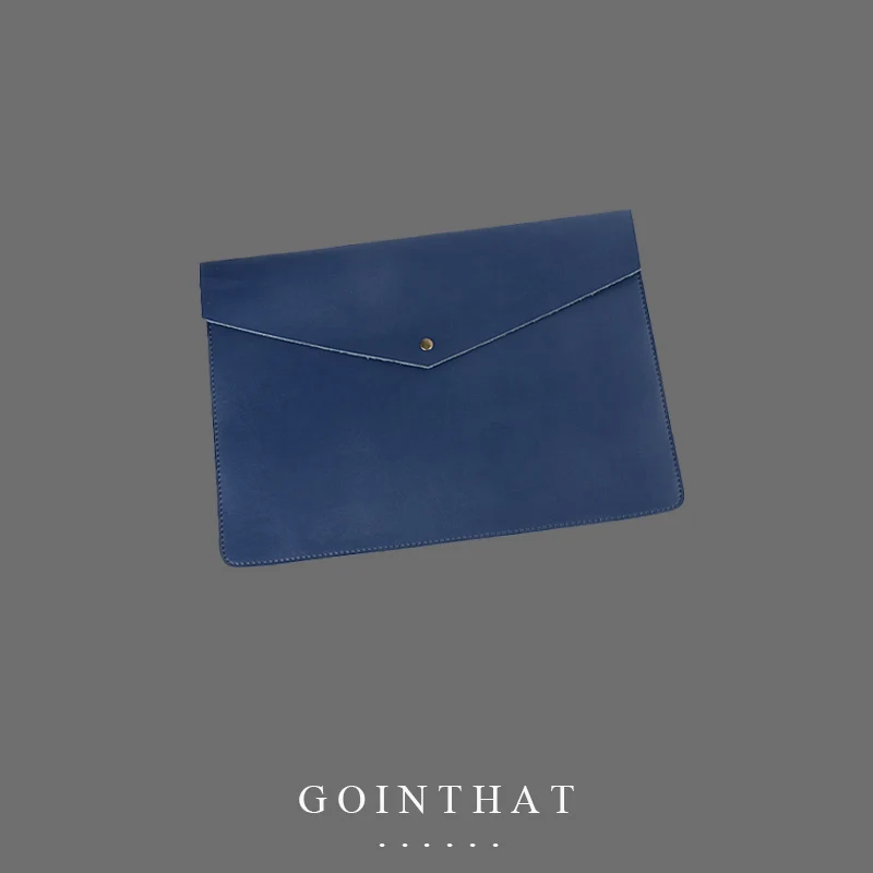 Genuine Leather Men Laptop Bag Business Handbag Women Briefcase A4 Large Capacity Document Storage File Organizer Pouch Folder