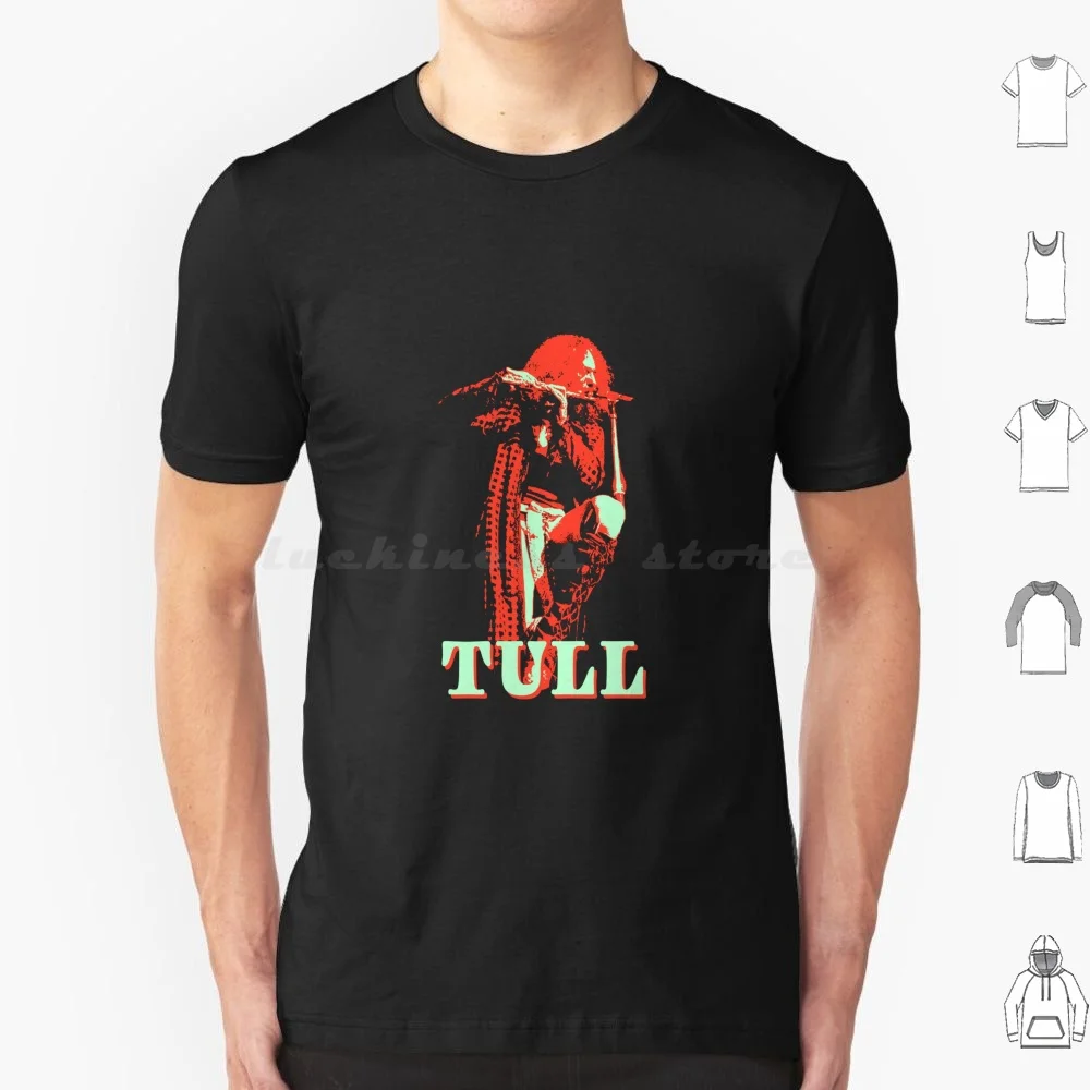 Tulling Again T Shirt Big Size 100% Cotone Jethro Tull Music Flute Ian Anderson Tull Jethro 70S Band Classic Aqualung Anderson