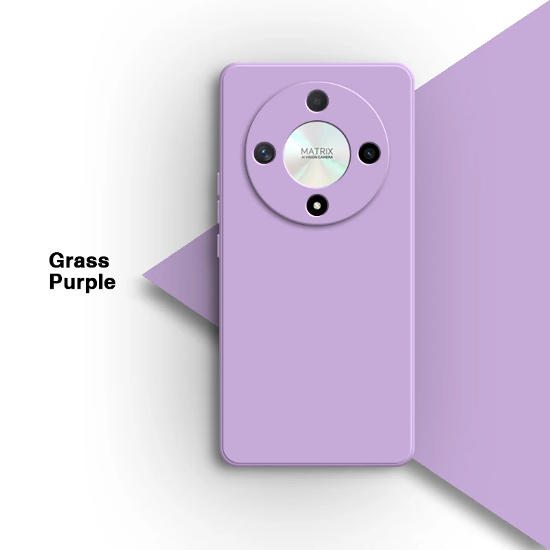Minimalist Liquid Silicone Phone Case - Soft Square Design with Enhanced Protection