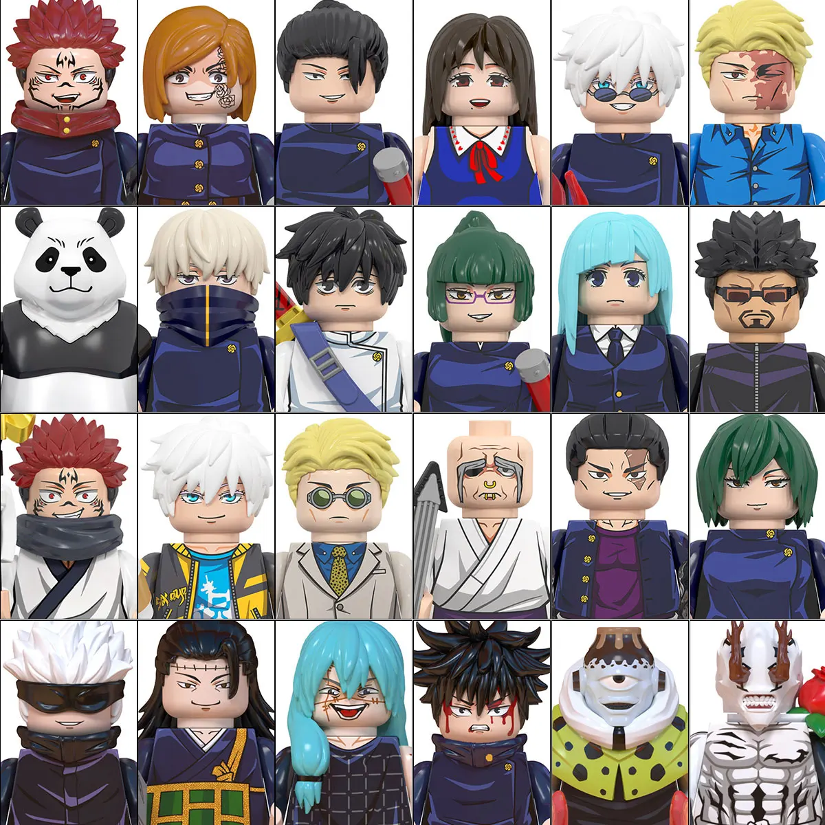 Jujutsu Kaisen Building Blocks Itadori Yuji Gojo Satoru Ryomen