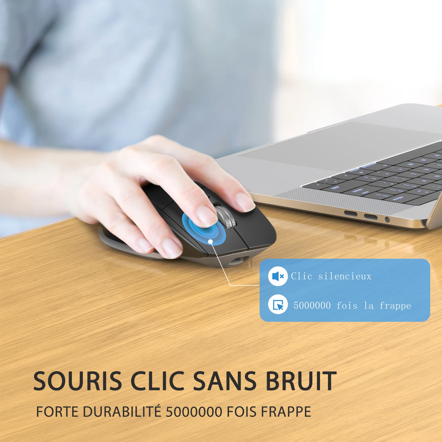 Ergonomique Bluetooth Sans Fil Gaming Souris pour Ordinateur