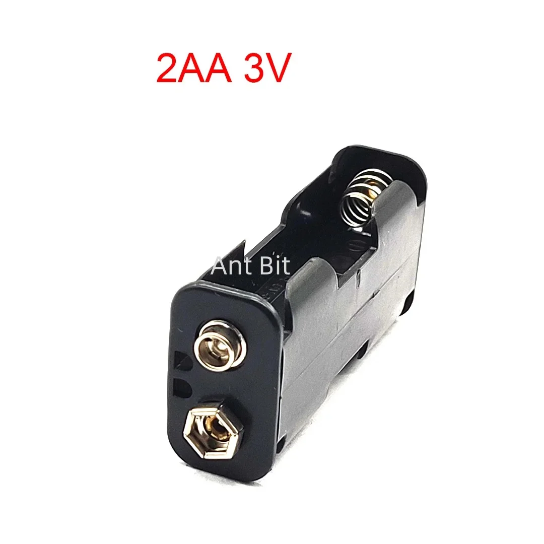 5PCS AA2/4/6/8 슬롯 No.5 연속 양면 배터리 홀더 AA 배터리 박스(9V 버클 포함) 1x 2x 3x 4x AA 배터리 박스 DIY