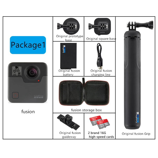 GoPro Fusion 360度カメラ セット ほそ