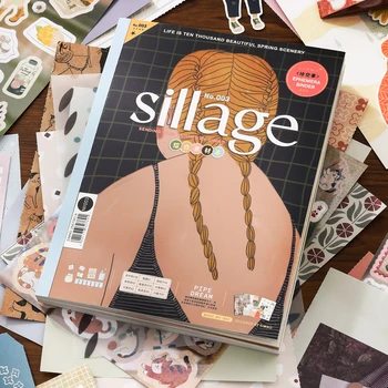 Set di 58 Pezzi di Carta Bianca e Carta per Tracciare, Kit di Decorazioni per Scrapbook, Stile Misto per Decorazione di Diari