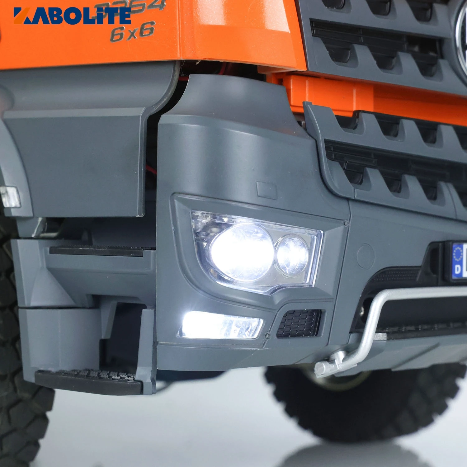 KABOLITE 6x6 Hydraulic RC Dumper Truck 1/14 RC Tipper Light Sound ST8 2Speed Gearbox for K3364 KABOLITE HUINA Cars RC Toys Model 4