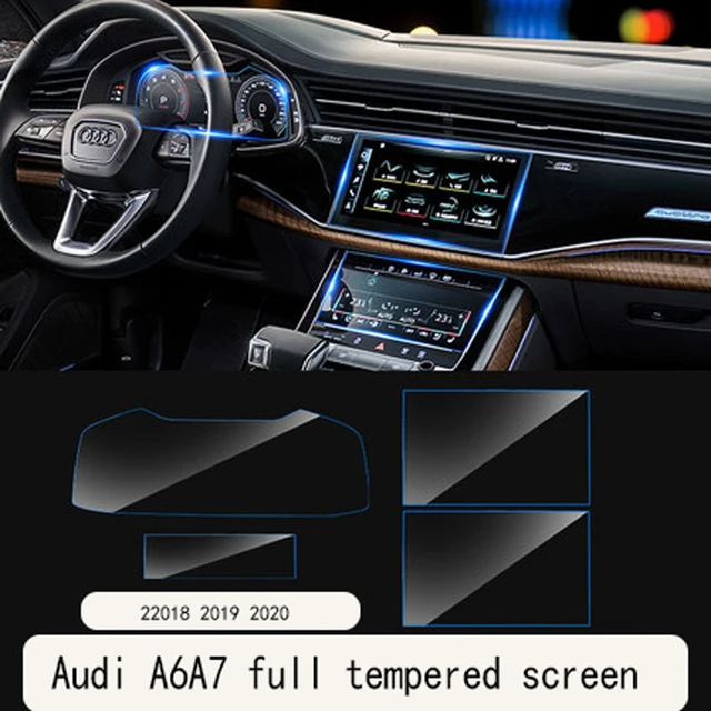 Accessories For Audi A6 C8 A7 2018 2019 2020 Car Gps Navigation Tempered  Glass Screen Protector Steel Protective Film - Interior Mouldings -  AliExpress