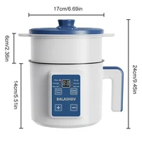 1.7L Electric Rice Cooker Single Double Layer 220V Multi Cooker Non-Stick Smart Mechanical MultiCooker Steamed Rice Pot For Home 6