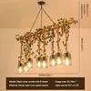 SAMAN American Country Pendant Lamp Retro Creativity Plant Music Restaurant Cashier Counter Bar Cafe Milk Tea Shop Chandelier 2