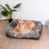 Jumbo Large Orthopedic Dog Bed Memory Foam Quilted Bolstered Pet Sofa Couch Elevated Cushion Warm Waterproof Mattress 1